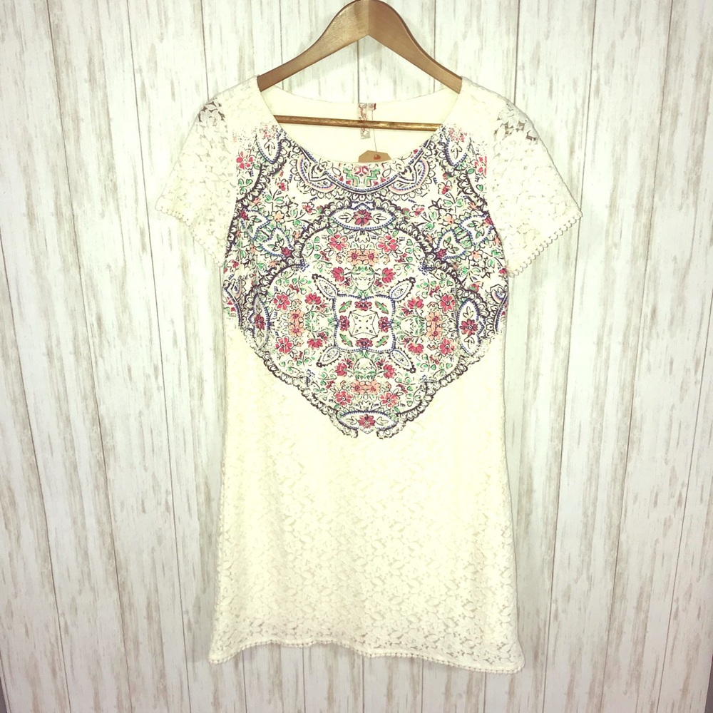 🍋Red Camel Medallion Cool on Color dress NWT